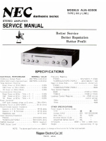 NEC AUA-6300E - Service Manual 